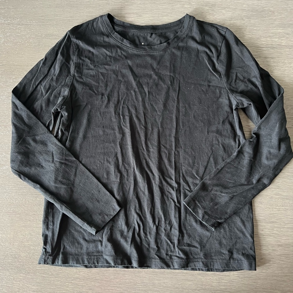 a new day Black Long Sleeve Tee